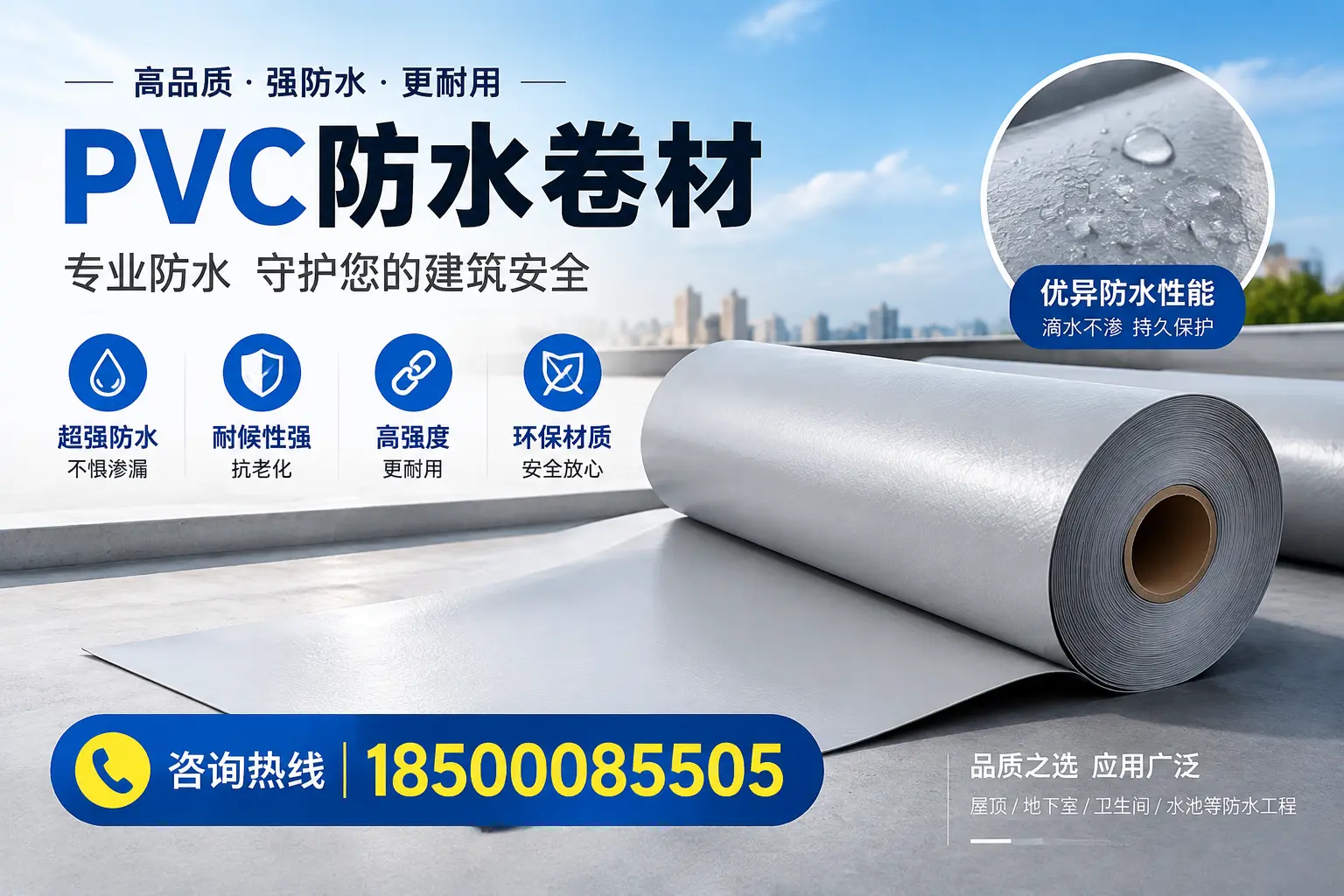 阳泉地区pvc防水卷材的市场现状与发展趋势